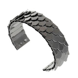 Gothic Punk Dragon Scale Bangle Bracelet For Women Men