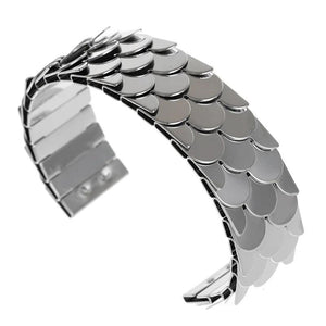 Gothic Punk Dragon Scale Bangle Bracelet For Women Men