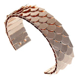 Gothic Punk Dragon Scale Bangle Bracelet For Women Men