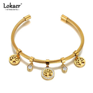 CZ Crystal Tree Bangle Bracelet Boho Party Jewelry