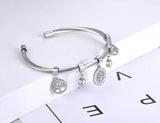 CZ Crystal Tree Bangle Bracelet Boho Party Jewelry