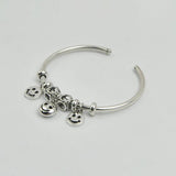 Smiling Face Bracelet Bangle Silver Plated for Women Men