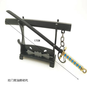 Demon Slayer Tanjirou Keychain - Anime Sword Prop Gift