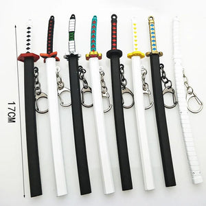 Demon Slayer Tanjirou Keychain - Anime Sword Prop Gift