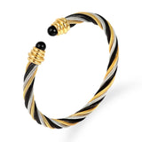 Punk Stainless Steel Bangle Jewelry Sets For Women And Men