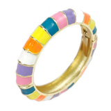 Bohemia Bamboo Oil-spot Glaze Cuff Bracelet for Women