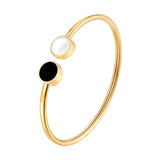 Square Roman Numeral Steel Bangles Cuff Bracelet Jewelry