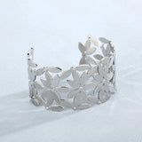 Vintage Geometric Hollow Carved Wide Bangle Bohemian Jewelry Bracelet