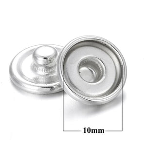 100pcs/lot Metal Snap Buttons for Glass Snap Button Fittings