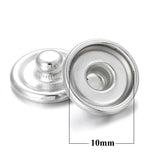 100pcs/lot Metal Snap Buttons for Glass Snap Button Fittings