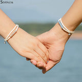 Magnet Charm Couples Name Bracelets Lucky Red Rope Letter Bracelet Set