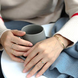 PrinSis Temperament INS Texture Bangle Bracelet For Women