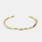 PrinSis Temperament INS Texture Bangle Bracelet For Women