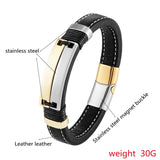 Double Row Stainless Steel Punk Couple Bracelet
