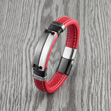 Double Row Multicolor Stainless Steel Men's Bracelet