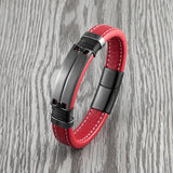 Double Row Multicolor Stainless Steel Men's Bracelet