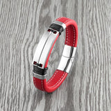 Double Row Multicolor Stainless Steel Men's Bracelet