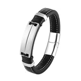Double Row Multicolor Stainless Steel Men's Bracelet