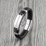 Double Row Multicolor Stainless Steel Men's Bracelet