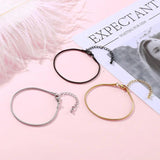 Women Men Punk Silver Stainless Steel Chain Bracelet Jewelry Gift
