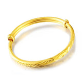 Dragon & Phoenix Girl's Bangle Bracelet, Adjustable Kids Bracelet