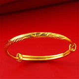 Dragon & Phoenix Girl's Bangle Bracelet, Adjustable Kids Bracelet