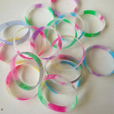 20PCS Jesus Wristband Silicone Bracelets Religious Rubber Band