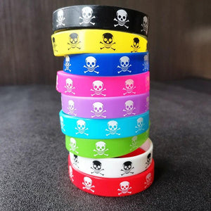 15Pcs Silicone Wristband Music Party Bracelet Women Girl Love Print Jewelry