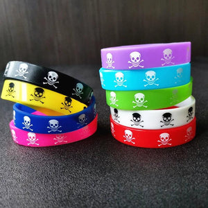 15Pcs Silicone Wristband Music Party Bracelet Women Girl Love Print Jewelry