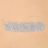 Stonefans Rhinestone Bracelet Bangle Bling Crystal Circle Bangle for Women