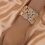 Stonefans Rhinestone Bracelet Bangle Bling Crystal Circle Bangle for Women