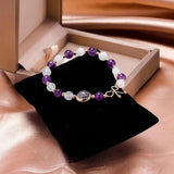 Natural Amethyst Moonstone Stress Relief Bracelet
