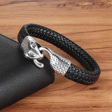Multi-layer Braided Leather Bracelet & Bangle For Men