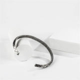 Vintage Indian Stainless Steel Triangle Bracelet Retro Cuff Bangles