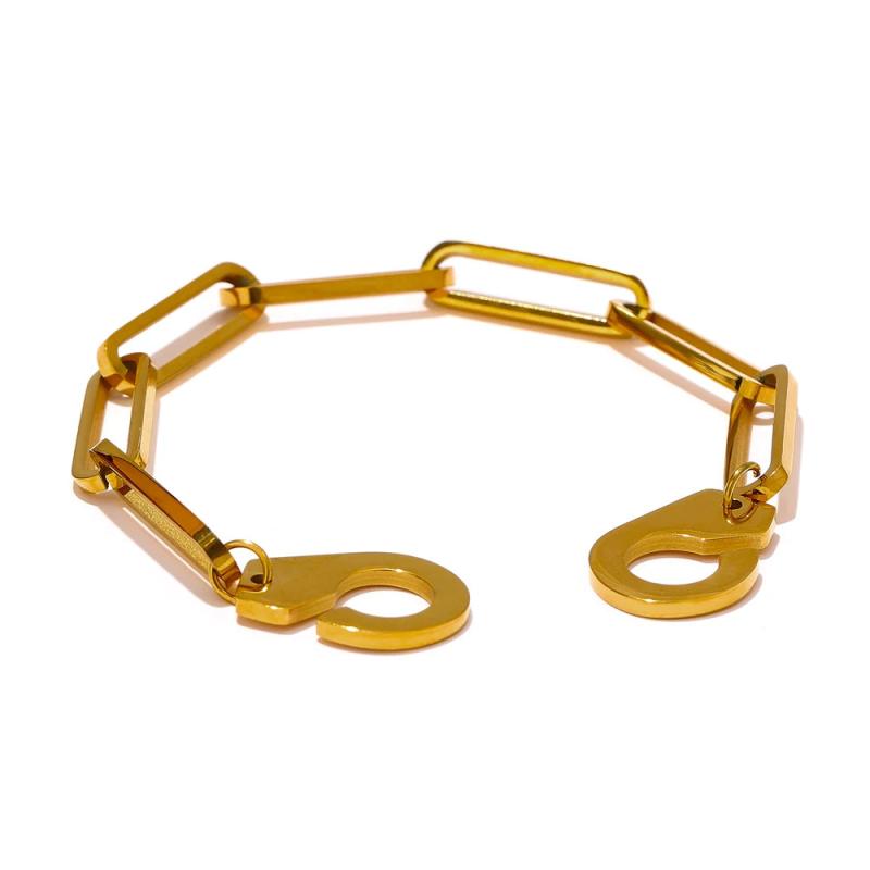 Metal Chain Bracelet Charm Punk Jewelry Femme Anniversary Gift