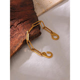Metal Chain Bracelet Charm Punk Jewelry Femme Anniversary Gift