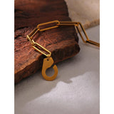 Metal Chain Bracelet Charm Punk Jewelry Femme Anniversary Gift