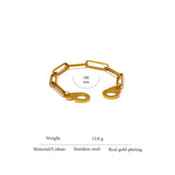 Metal Chain Bracelet Charm Punk Jewelry Femme Anniversary Gift