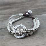 Anslow DIY Beads Charm Multilayer Bracelet