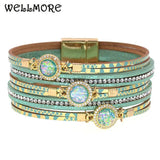 Bohemia Leather Bracelet Women Charm Bracelet