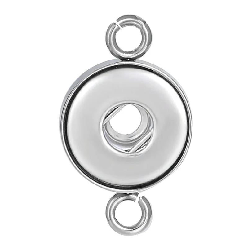 6pcs Stainless Steel Snap Button Findings for Snap Necklace Bracelet