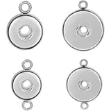 6pcs Stainless Steel Snap Button Findings for Snap Necklace Bracelet