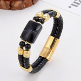 Natural Stone Bracelet For Women Stainless Steel Magnetic Clasp Jewelry