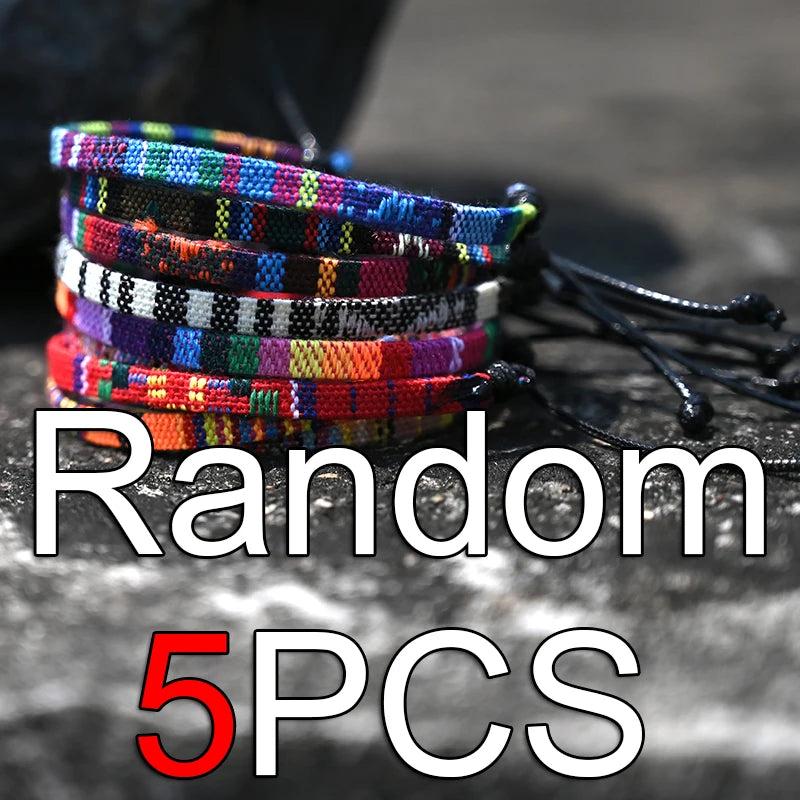 Boho Rope Friendship Bracelet for Women Waterproof Wristbands Jewelry
