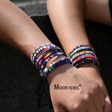 Boho Rope Friendship Bracelet for Women Waterproof Wristbands Jewelry