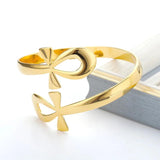Egyptian Ankh Cross Stainless Steel Bracelet Couple Femme Jewelry Gift