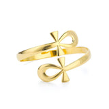 Egyptian Ankh Cross Stainless Steel Bracelet Couple Femme Jewelry Gift