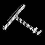 Crystal Multi-Row Finger Bracelet for Women