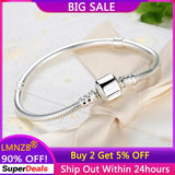 Tibetan Silver Snake Bone Chain Bracelet 3mm DIY Beads Charms