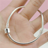 Tibetan Silver Snake Bone Chain Bracelet 3mm DIY Beads Charms